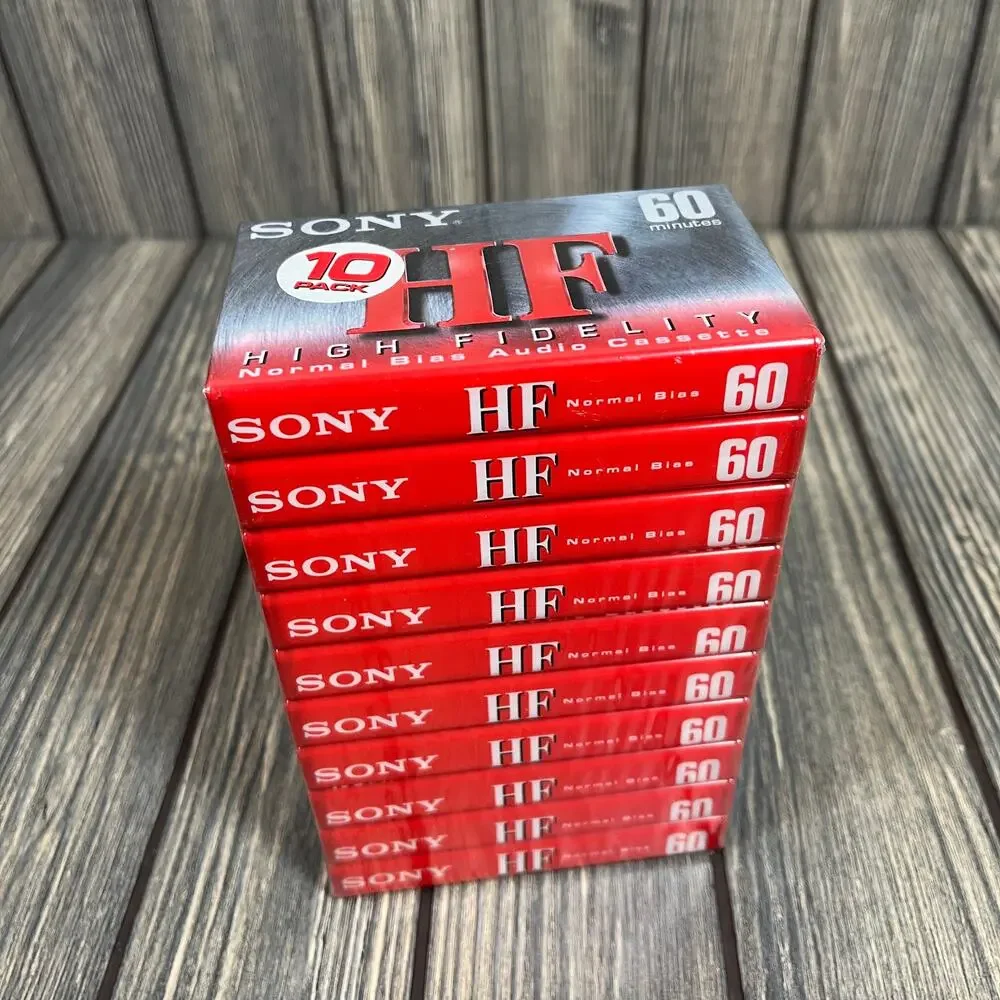 Sony High Fidelity Audio‎ Cassette Tape 60 Minutes 10 Pack C-60HFC SP II
